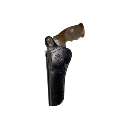 Etui za revolver 6" - usnjen, črn
