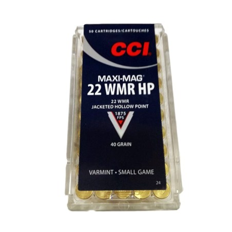 Naboji CCI .22 WMR Maxi Mag JHP 2,59g 40gr (50)