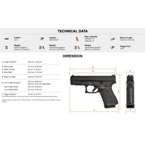 Pištola Glock 44, .22lr