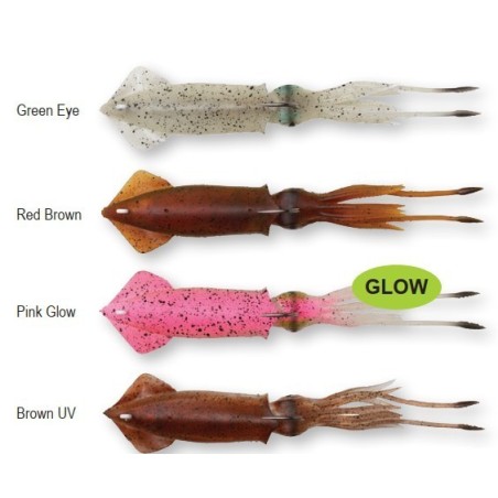 Vaba SG 3D TPE Swim Squid 125mm 25g Pink Glow 2pcs