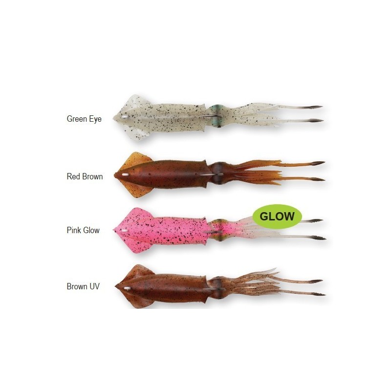 Vaba SG 3D TPE Swim Squid 188mm 63g Pink Glow 2pcs