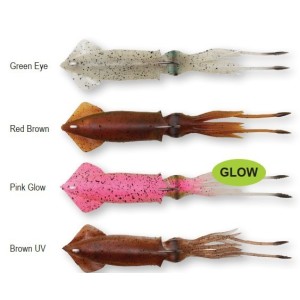 Vaba SG 3D TPE Swim Squid 260mm 126g Green Eye 2pcs