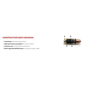 Naboji Geco .45 Auto Hexagon 13,0g (50)