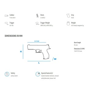 Pištola Walther PPK Stainless, 9mm short