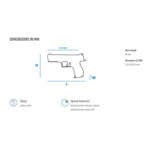 Pištola Walther PPK/S Stainless, 9mm short