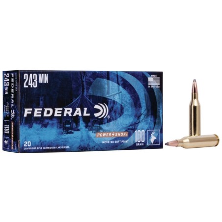 Naboji .243 Win. Power Shok 6,48g / 100gr SP FEDERAL (20)