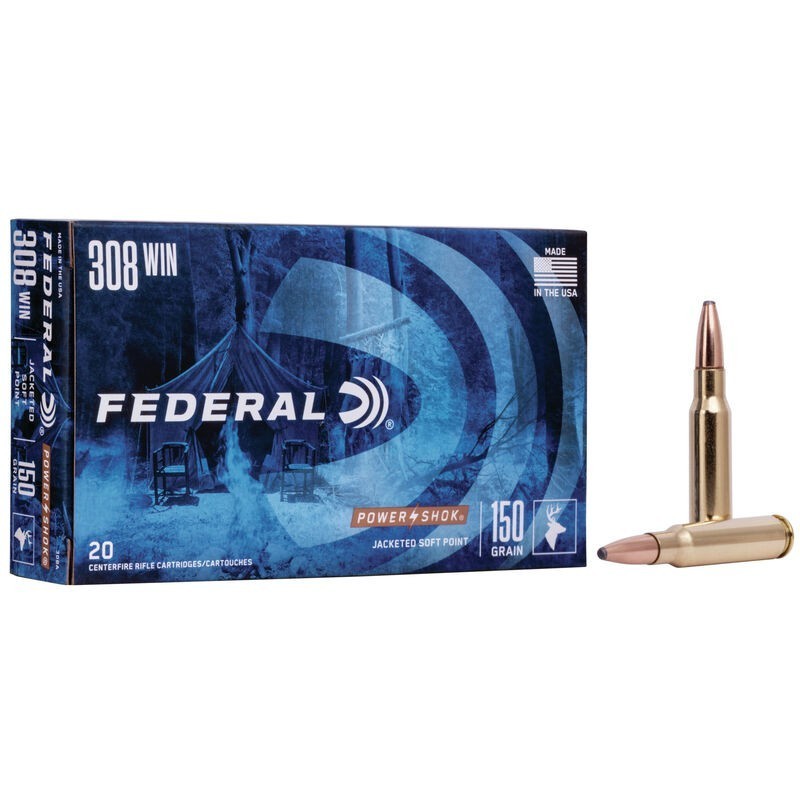 Naboji .308 Win. Power Shok 9,70g / 150gr SP FEDERAL (20)