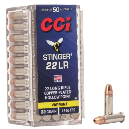 Naboji .22 Ex LR Stinger RIFLE ONLY (50) 2,07g / 32gr CHP CCI