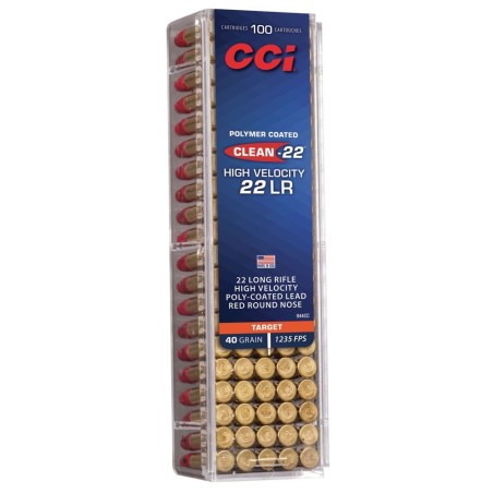 Naboj 22 LR Red Poly. HV 2,59g / 40gr LRN CCI (100)