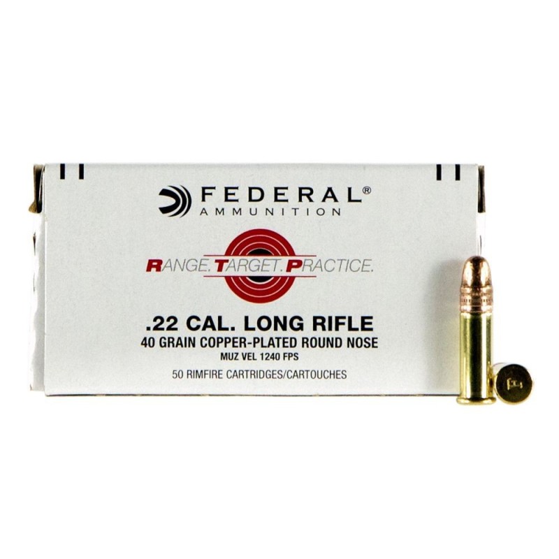 Naboji .22 LR Range, Target, Practice 2,59g / 40gr CP Federal (50)