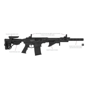 Puška Escort DF12-TS semiauto 12/76, cev 51cm, Hatsan