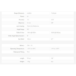 Daljinomer Hawke Vantage LRF 600m