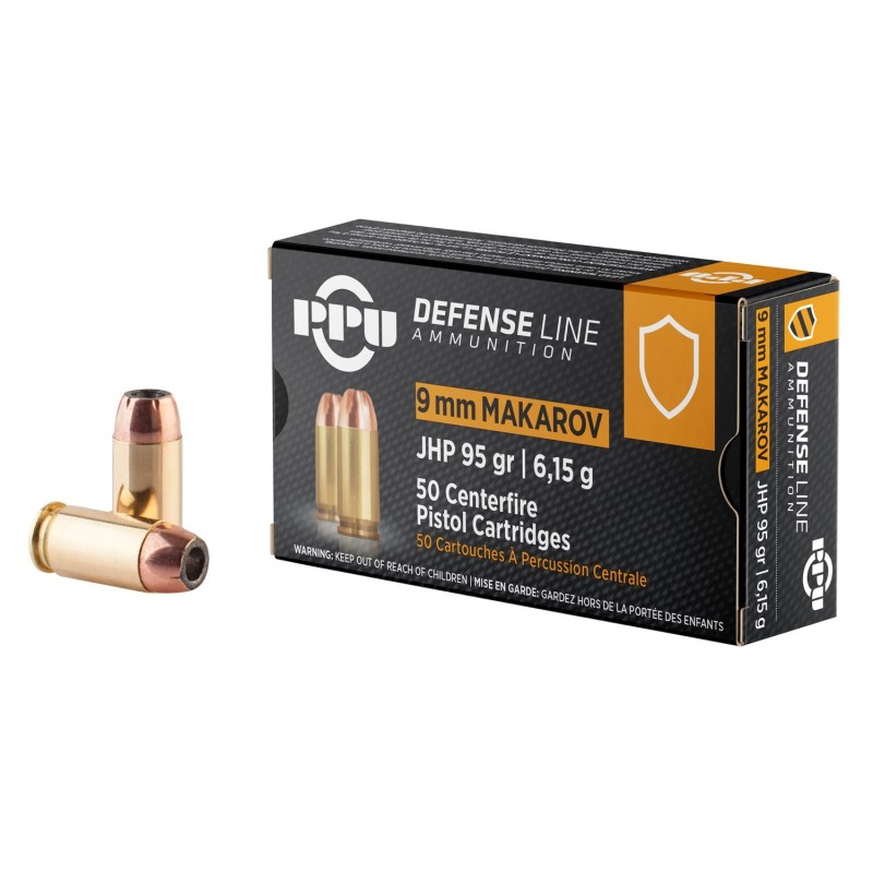 Naboji 9x18 JHP (9 Makarov) 6,15g (95gr) A-172 (50kos) PPU