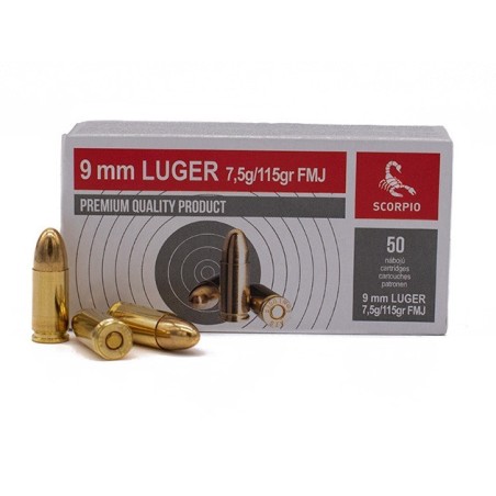 Naboji STV 9x19 115gr FMJ (50)