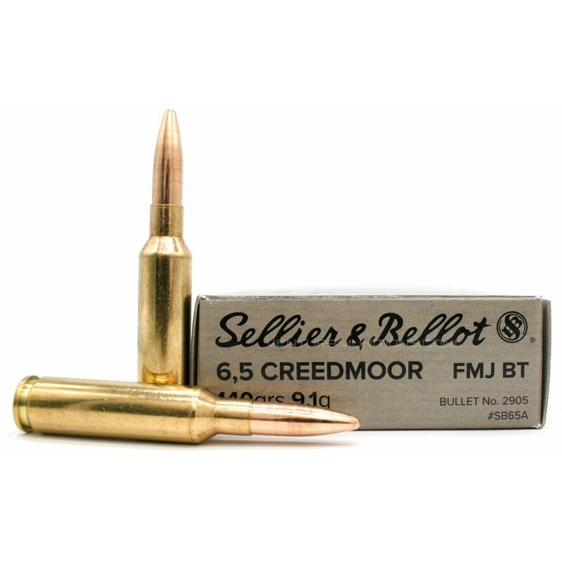 Naboji 6,5 Creedmoor FMJ 9,1g /140gr, Sellier & Bellot (20)