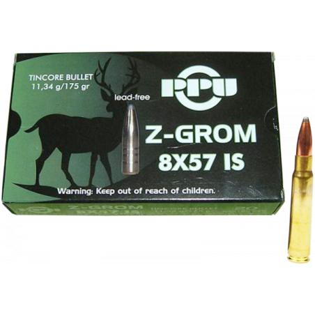 Naboji 8x57 Z-GROM 11,34g (175gr) A-629 (20kos) PPU