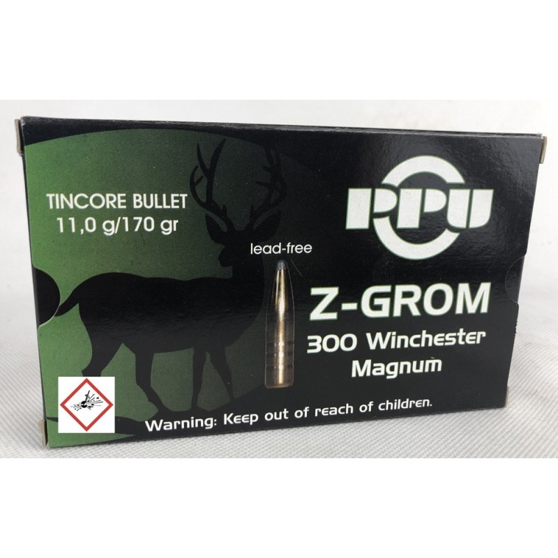 Naboji .300 Winc. Mag. Z-GROM 11g (170gr) PPU A-634 (20 kos)