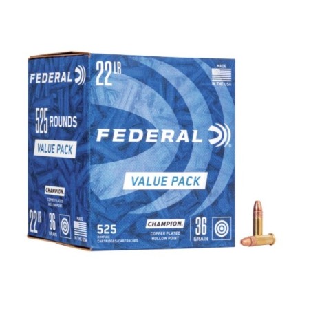 Naboj .22 LR Champion 2,33g / 36gr CPRN (525) HV Federal
