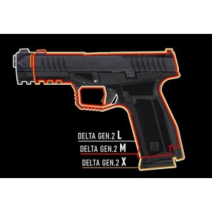 Pištola Rex DELTA L kal. 9x19 (siva)
