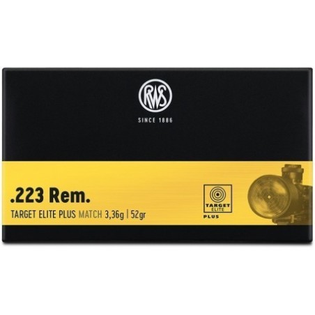 Naboji .223 Rem Target Elite Plus 3,36g/52gr  RWS (20)