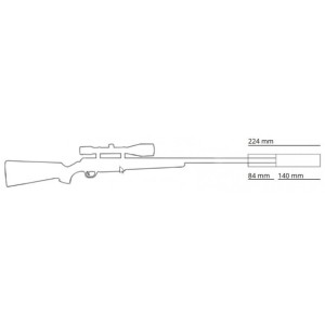 Dušilec Hausken JD224 MKII .30