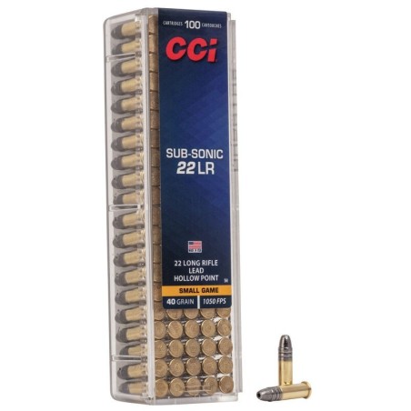 Naboji .22 LR Subsonic HP 2,59g / 40gr CCI (100)