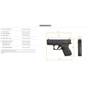 Pištola Glock 42, .380 Auto (9x17)