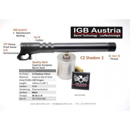 Cev CZ Shadow 2 9mm IGB 5,46" Threaded