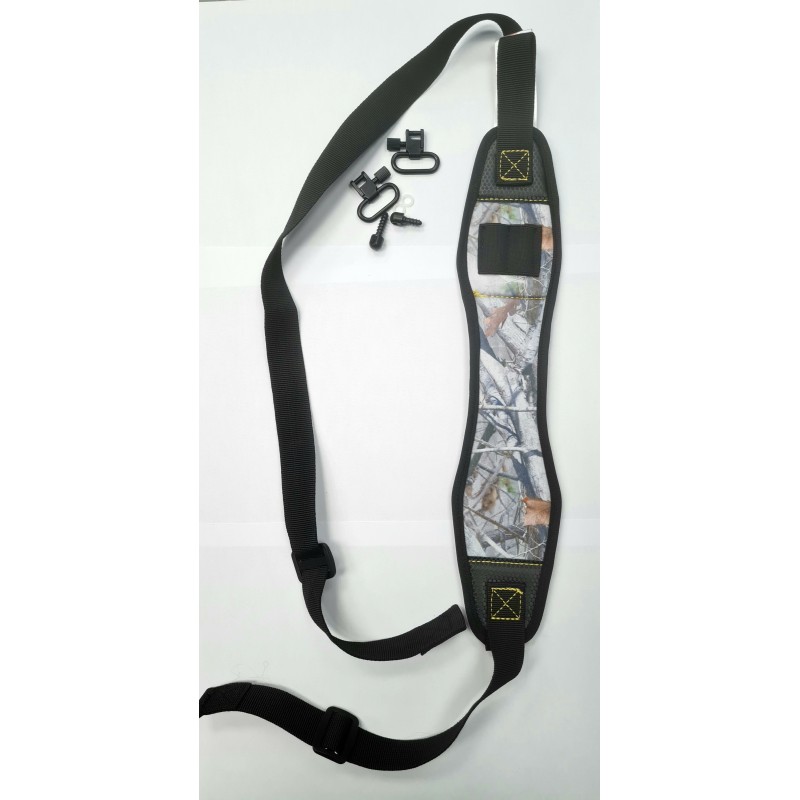 Pas za Puško Neopren Snow Camo + QC sponke