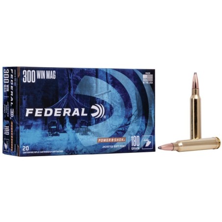 Naboji .300 Win. Mag. Power Shok 11,7g / 180gr SP FEDERAL (20)