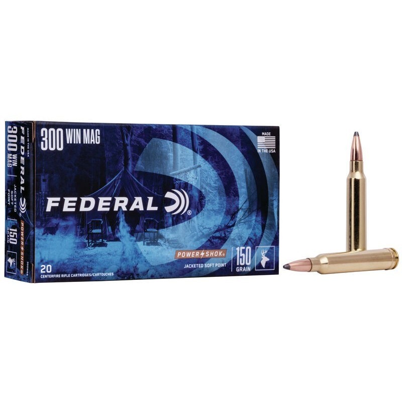 Naboji .300 Win. Mag. Power Shok 9,7g / 150gr SP FEDERAL (20)