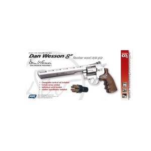 Revolver Zračni CO2 Dan Wesson 8" Silver 4,5mm BB's
