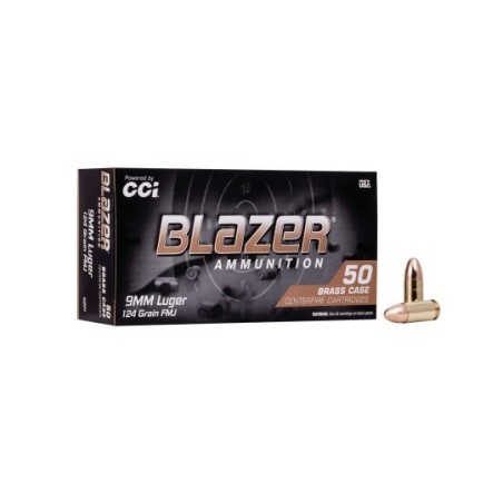 Naboji CCI 9x19 Blazer 124gr / 8g (50)