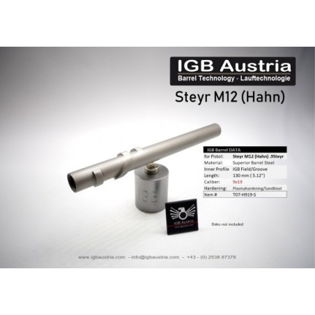Cev IGB za Steyr M12 (9Steyr) 9x19, 130mm (5,12")