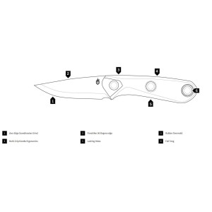 Nož s fiksnim rezilom Gerber Principle Bushcraft