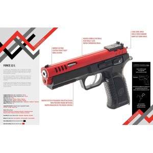 Pištola Tanfoglio Force 22 L Red Slide .22lr