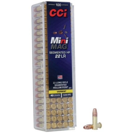 Naboji CCI .22 l.r. Mini Mag SHP - Segmented Hollow (100)