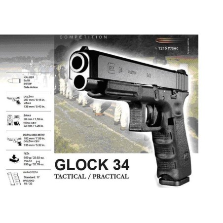 Pištola Glock 34 Gen.4, 9x19