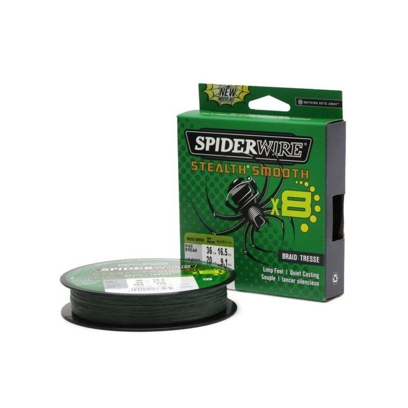 Vrvica 8 Moss Green 0,11mm-0,33mm Spiderwire