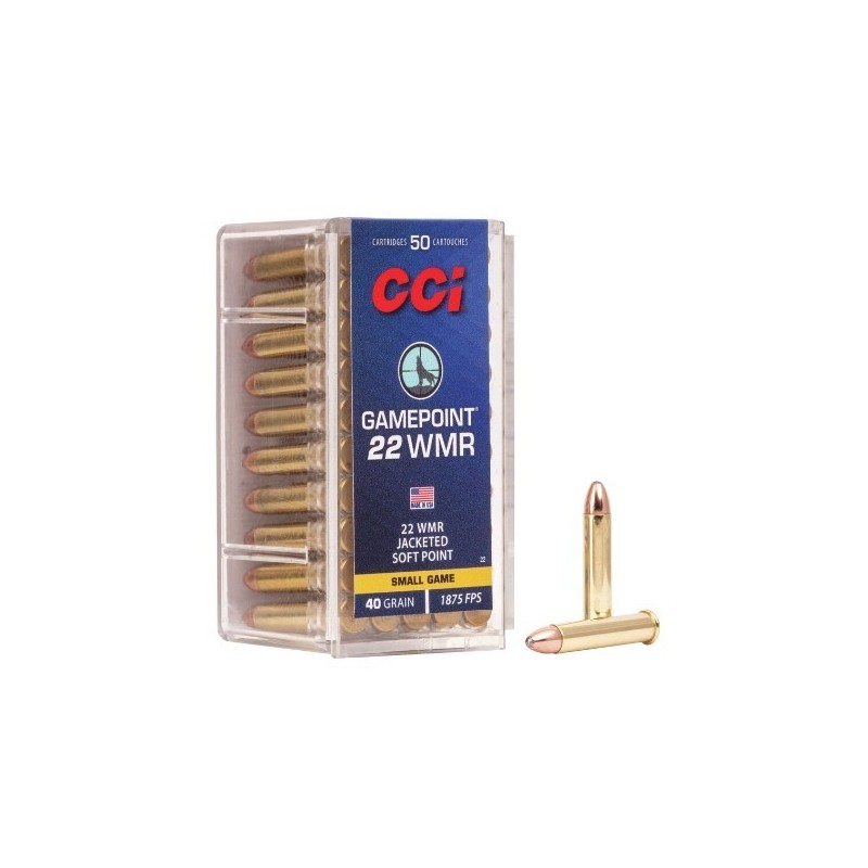 Naboji .22 WMR Gamepoint JSP 2,59g / 40gr CCI (50)
