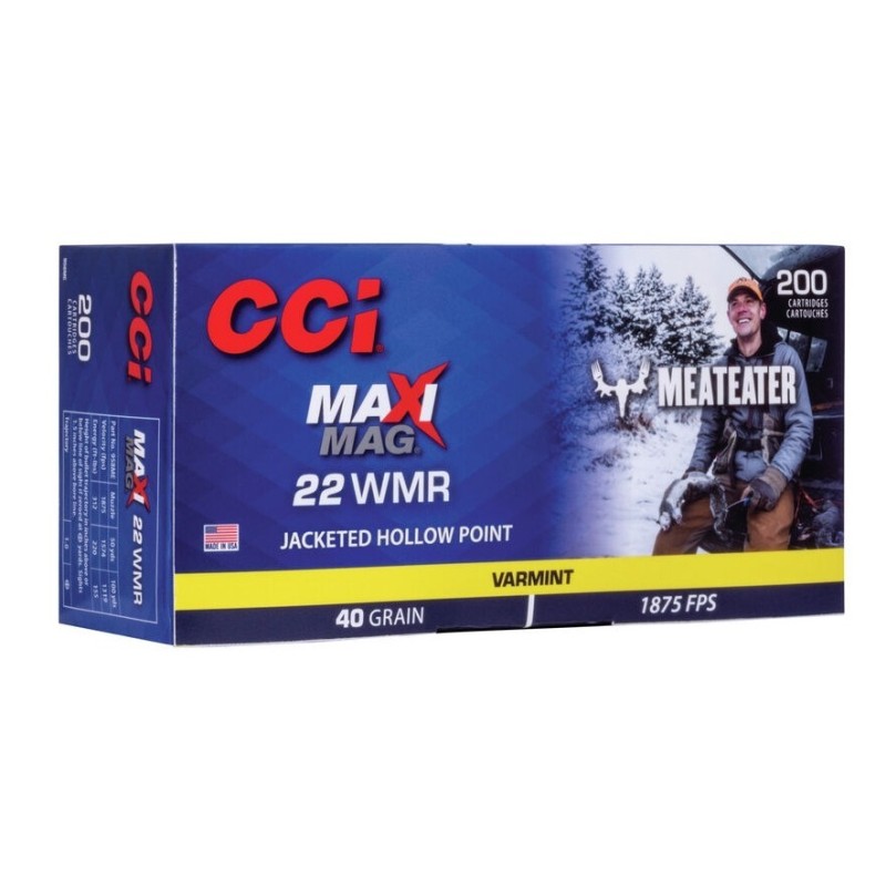 Naboji .22 WMR Maci Mag JHP Meat Eater 2,59g / 40gr CCI (200)