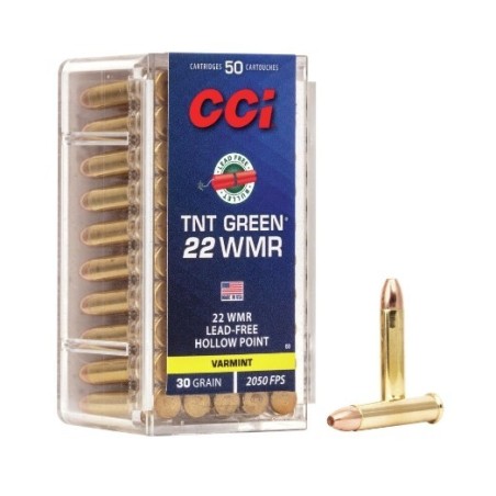 Naboji .22 WMR TNT Green HP 1,94g /30gr CCI (50)