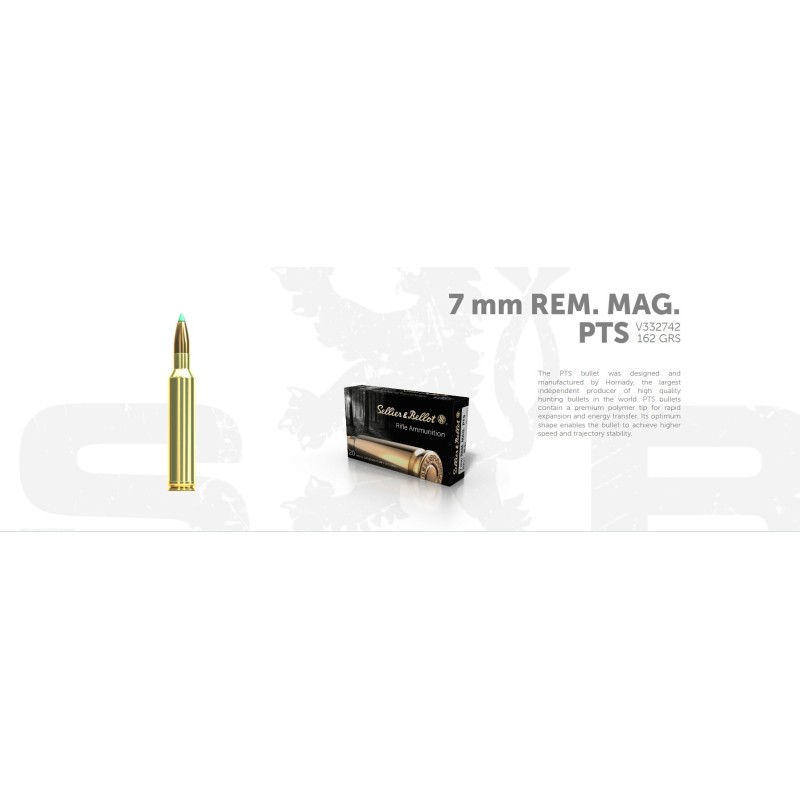NABOJI S&B 7mm Rem. Mag. PTS 10,5g (20)