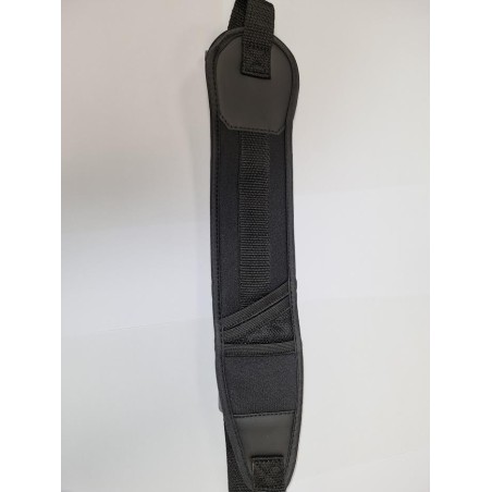 Pas za Puško Lux Črn z Neopren Podlogo + QC Sponke