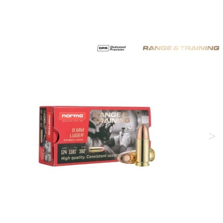 Naboji Norma 9mm Luger FMJ 8,0g/124gr (50)