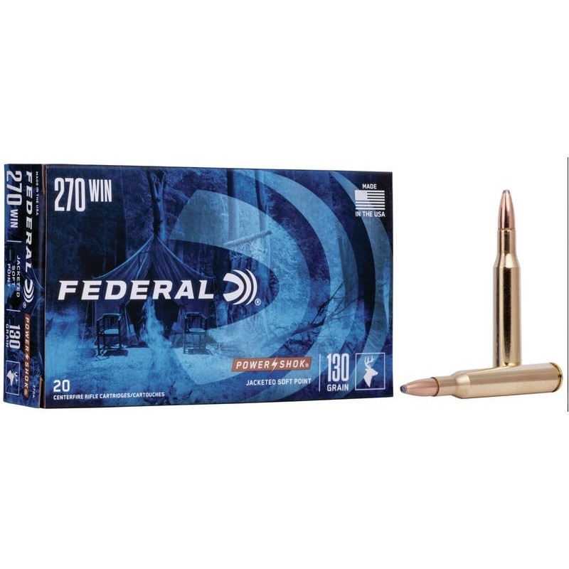 Naboji .270 Win Power Shok 8,42g /130gr FEDERAL (20)