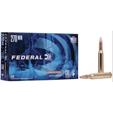 Naboji .270 Win Power Shok 8,42g /130gr FEDERAL (20)
