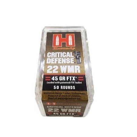 Naboji .22 WMR 45gr FTX Critical Defense Hornady (50)