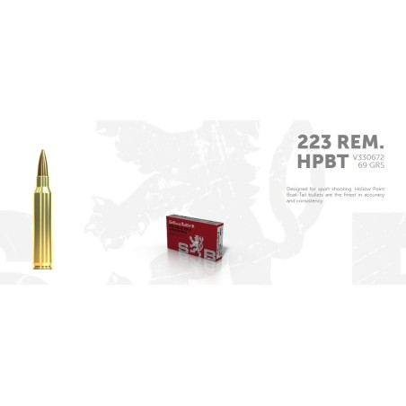 Naboji .223 Rem HPBT (OTM) 4,5g/ 69gr (20) Sellier & Bellot