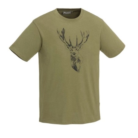 Maja T-Shirt Pinewood Red Deer Olivno Zelena